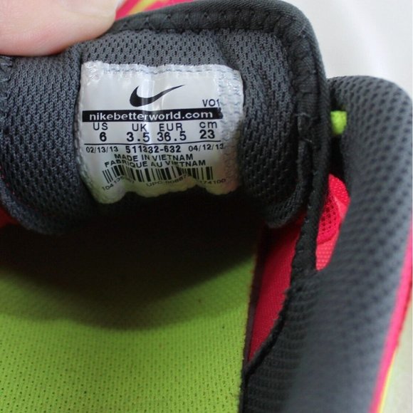 Nike Training Flex TR2 Shoes Womens 6 Pink Neon Athletic Running 511332-632 - Picture 10 of 10